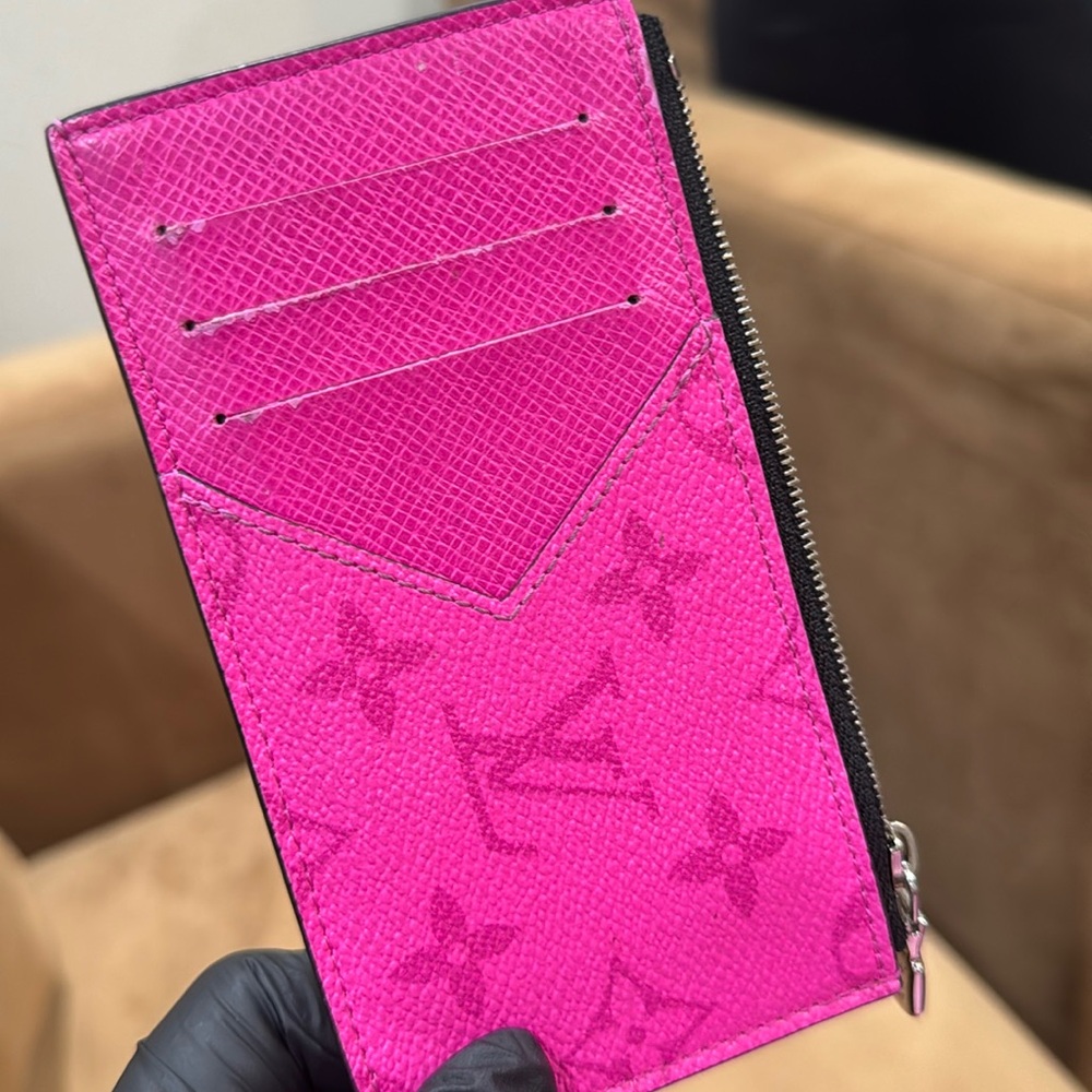 Louis Vuitton Taigarama Coin Card Holder Wallet Rare